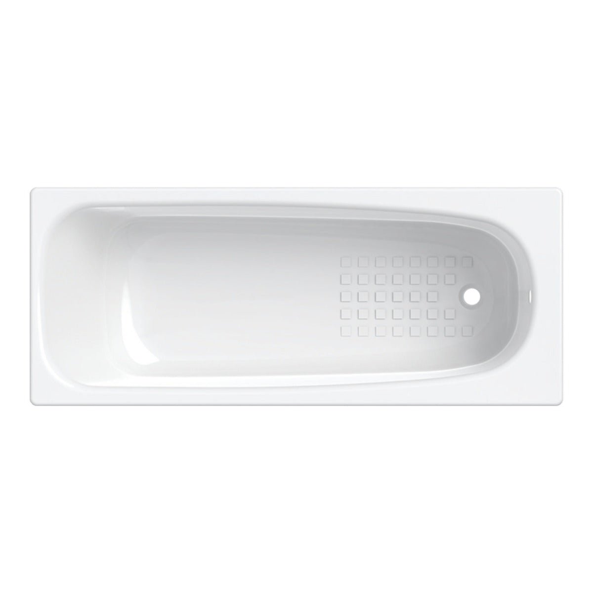 Twyford Neptune Bath No Tap Slip Resist No Grips 1700×700 - White - NE9590WH - TAP 'N' SHOWER
