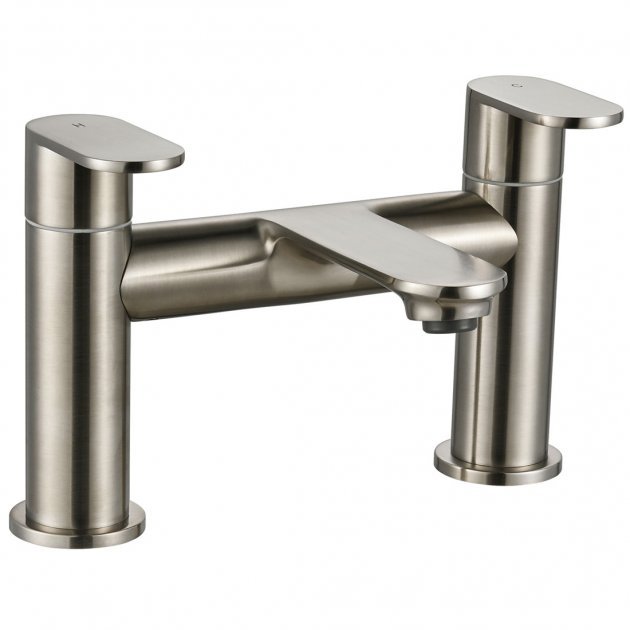 Niagara Albury Pillar Bath Filler Mixer Tap - Brushed Nickel - 9141NKL