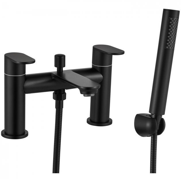 Niagara Albury Bath Shower Mixer Tap with Shower Kit In Matt Black - 9142BL - TAP 'N' SHOWER