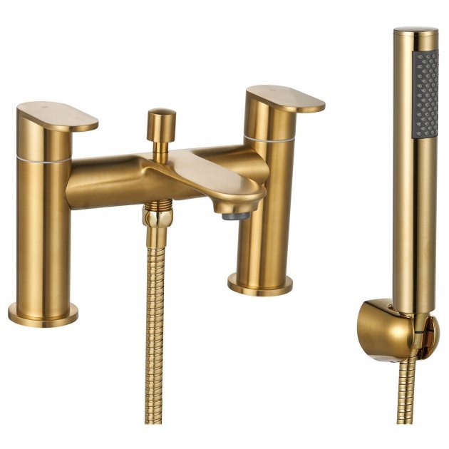 Niagara Albury Bath Shower Mixer Tap with Shower Kit In Brushed Brass - 9142BRS