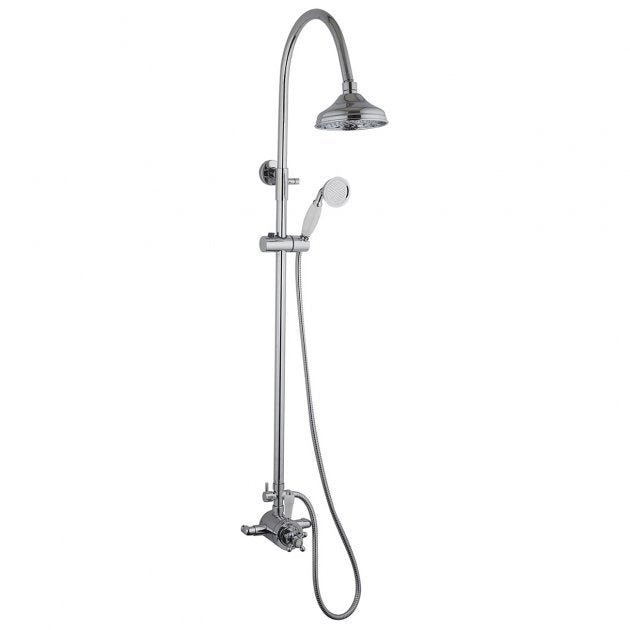 Niagara Arlington Traditional Thermostatic Exposed Mixer Shower In Chrome - 9303 - TAP 'N' SHOWER