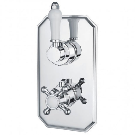 Niagara Arlington Traditional Concealed Twin Thermostatic Shower Valve Only In Chrome - 9316