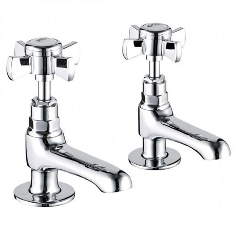 Niagara Bayswater Traditional Pair Of Pillar Bath Taps In Chrome - 9134