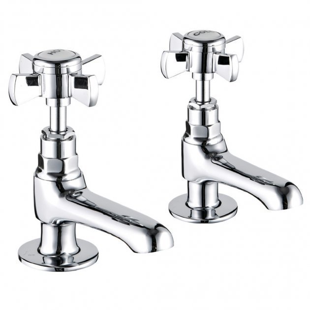 Niagara Bayswater Traditional Pair Of Pillar Bath Taps In Chrome - 9134 - TAP 'N' SHOWER
