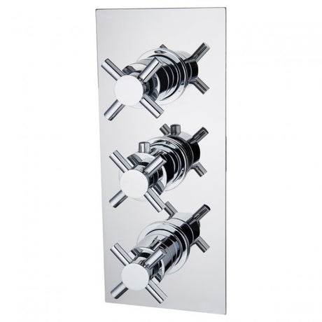Niagara Carter Cross Concealed Triple Thermostatic Shower Valve Only In Chrome - 9315