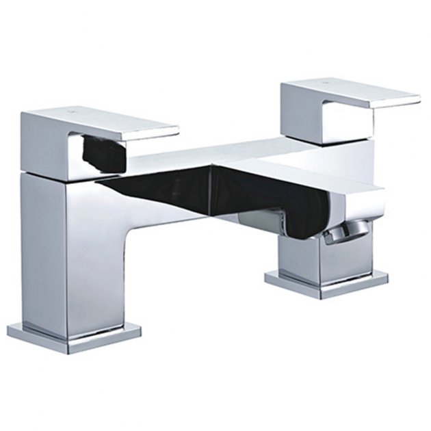 Niagara Edgeware Pillar Bath Filler Mixer Tap In Chrome - 9028