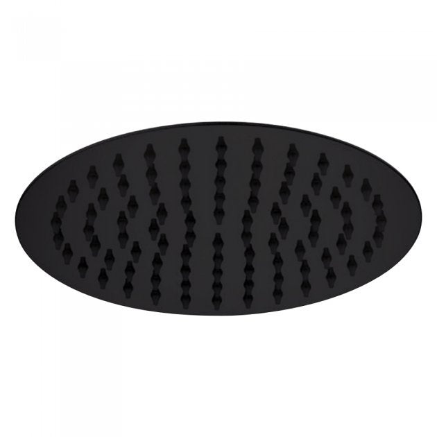 Niagara Equate 200mm Round Shower Head with Slimline Design In a Matt Black Finish - 9332BL