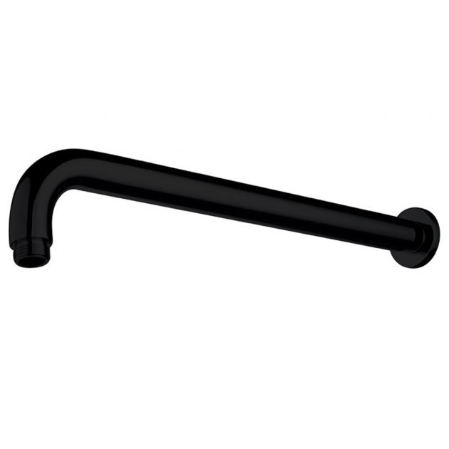 Niagara Equate Wall Mounted Round Shower Arm In Matt Black - 9340BL