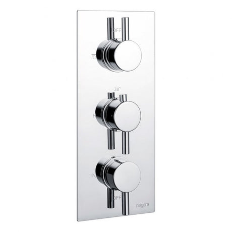 Niagara Equate Round Concealed Concealed Thermostatic Shower Valve In Chrome - 9313