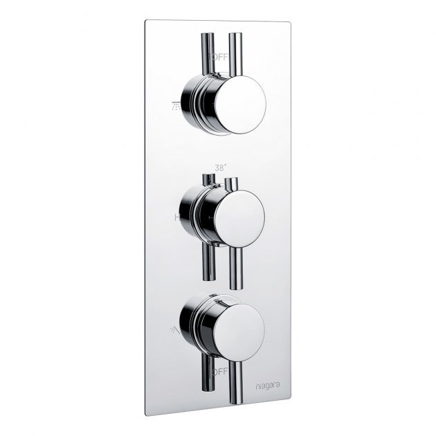 Niagara Equate Round Concealed Concealed Thermostatic Shower Valve In Chrome - 9313 - TAP 'N' SHOWER