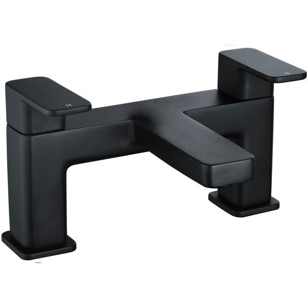 Niagara Hadley Pillar Bath Filler Mixer Tap In Matt Black - 9137BL - TAP 'N' SHOWER