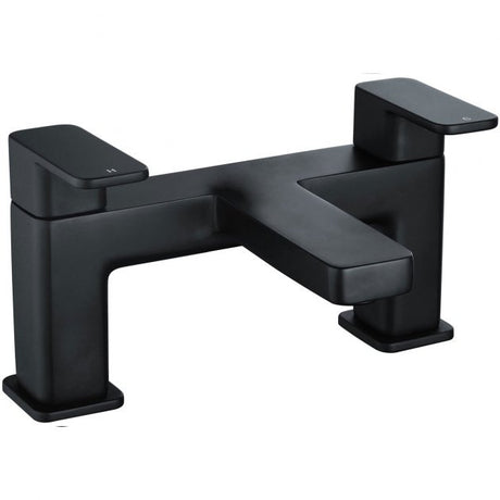 Niagara Hadley Pillar Bath Filler Mixer Tap In Matt Black - 9137BL