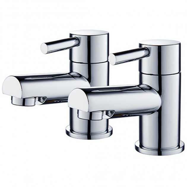 Niagara Harrow Pair Of Pillar Basin Taps In Chrome - 9094 - TAP 'N' SHOWER