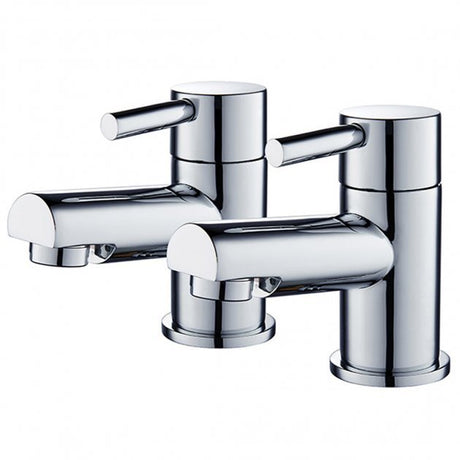 Niagara Harrow Pair Of Pillar Bath Taps In Chrome - 9095