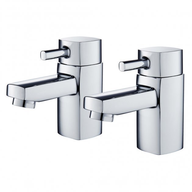 Niagara Holborn Pair Of Pillar Basin Taps In Chrome - 9101 - TAP 'N' SHOWER