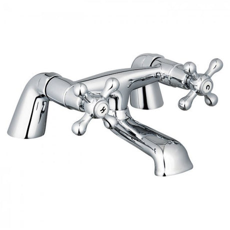 Niagara Kingsbury Traditional Pillar Bath Filler Mixer Tap In Chrome - 9123