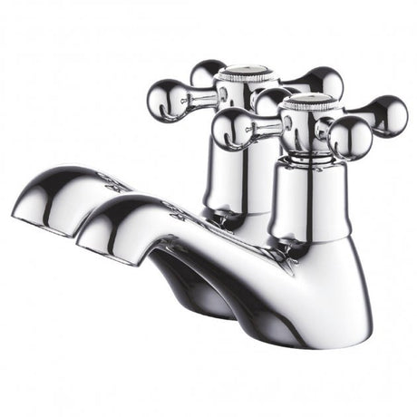 Niagara Kingsbury Traditional Pair Of Pillar Bath Taps In Chrome - 9126