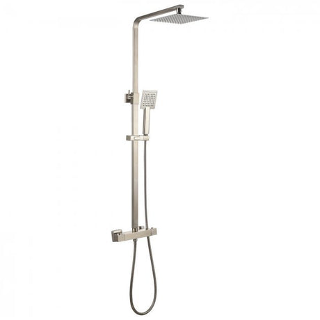 Niagara Observa Square Thermostatic Bar Shower Complete Pack - Brushed Nickel - 9302NKL