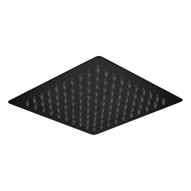 Niagara Observa 200mm Square Shower Head with Slimline Design In Matt Black - 9333BL - TAP 'N' SHOWER