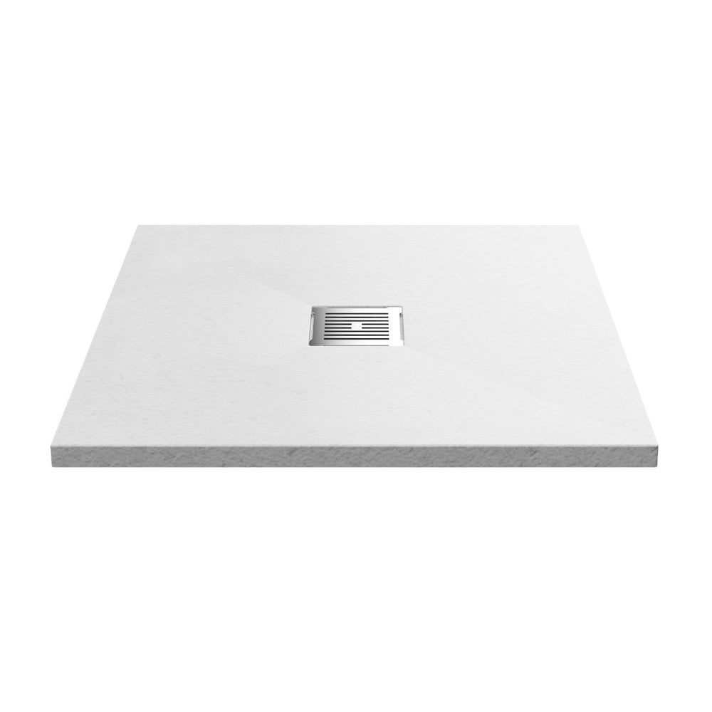 Hudson Reed Square Shower Tray 800mm X 800mm - Slate White - NLT61006 - TAP 'N' SHOWER