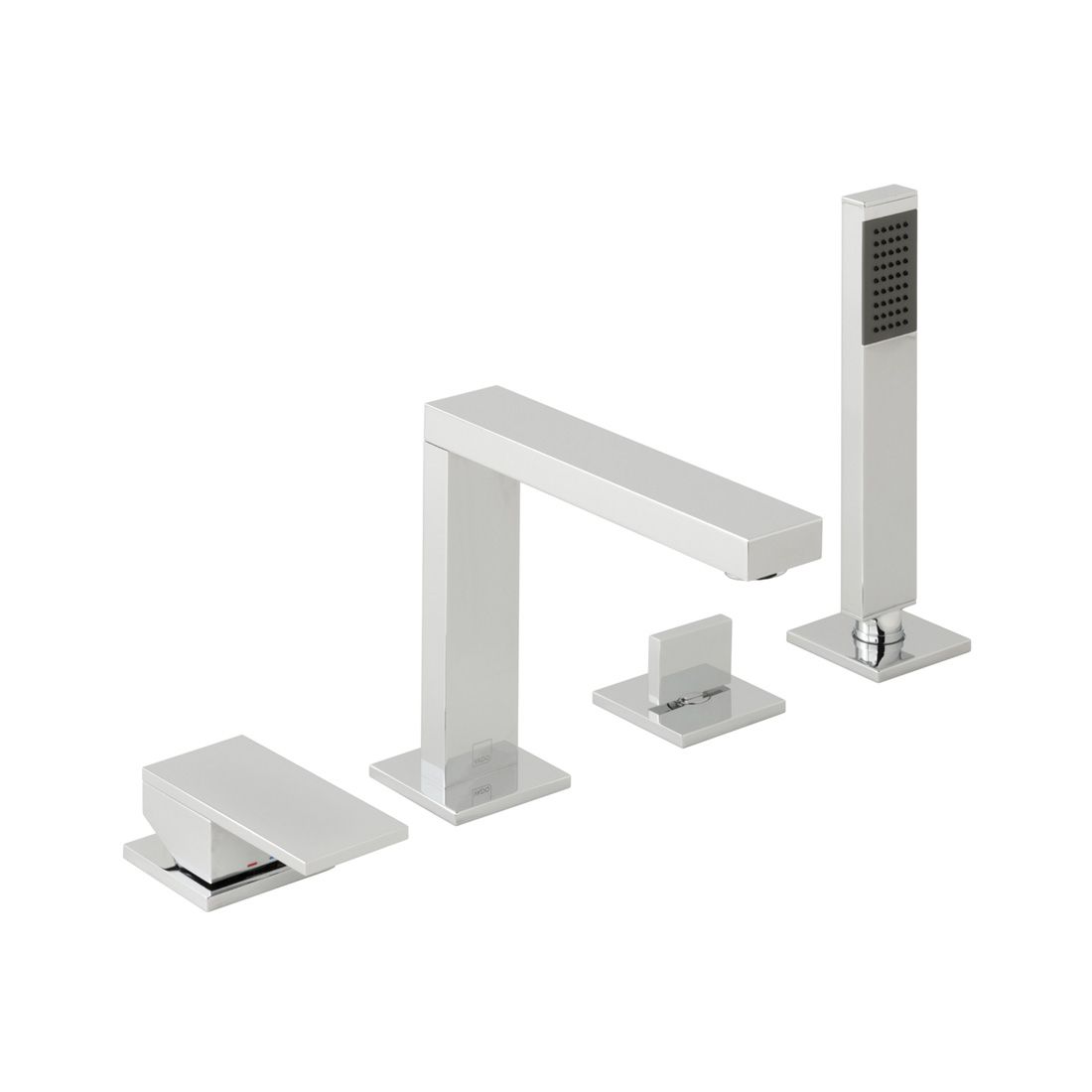 Vado Notion 4 Hole Bath Mixer Tap With Shower Kit And Spout - Polished Chrome - NOT - 232 - CP - TAP 'N' SHOWER