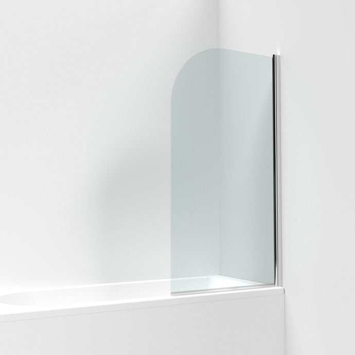 Nuie Bath Screens Polished Chrome Contemporary Straight Screen - NSS1