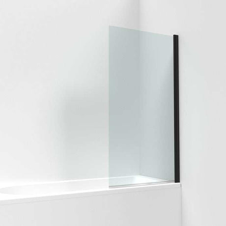 Nuie Pacific Hinged Square Bath Screen 1430mm Height x 785mm Wide - 6mm Glass - NSS6BP