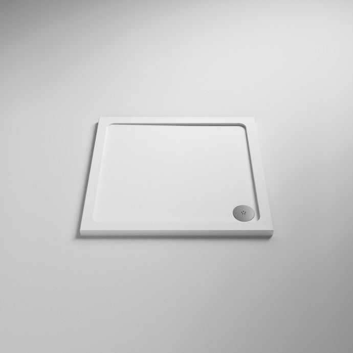 Nuie Shower Trays White Contemporary Square Tray 700x700mm - NTP002