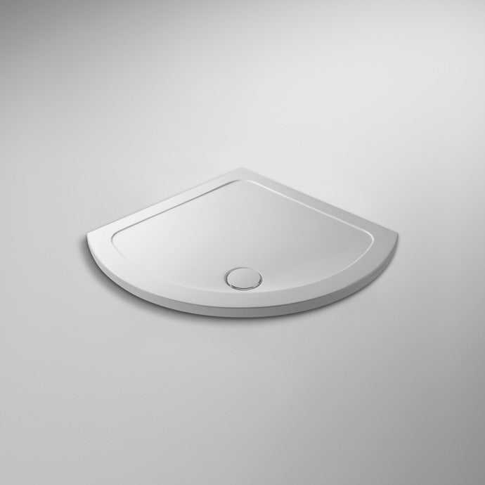 Nuie White Contemporary Quadrant Shower Tray 860x860mm - NTP090