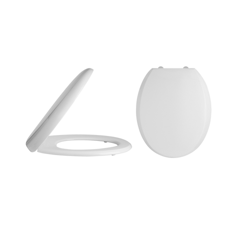 Nuie White Contemporary Luxury Soft Close Toilet Seat - NTS006