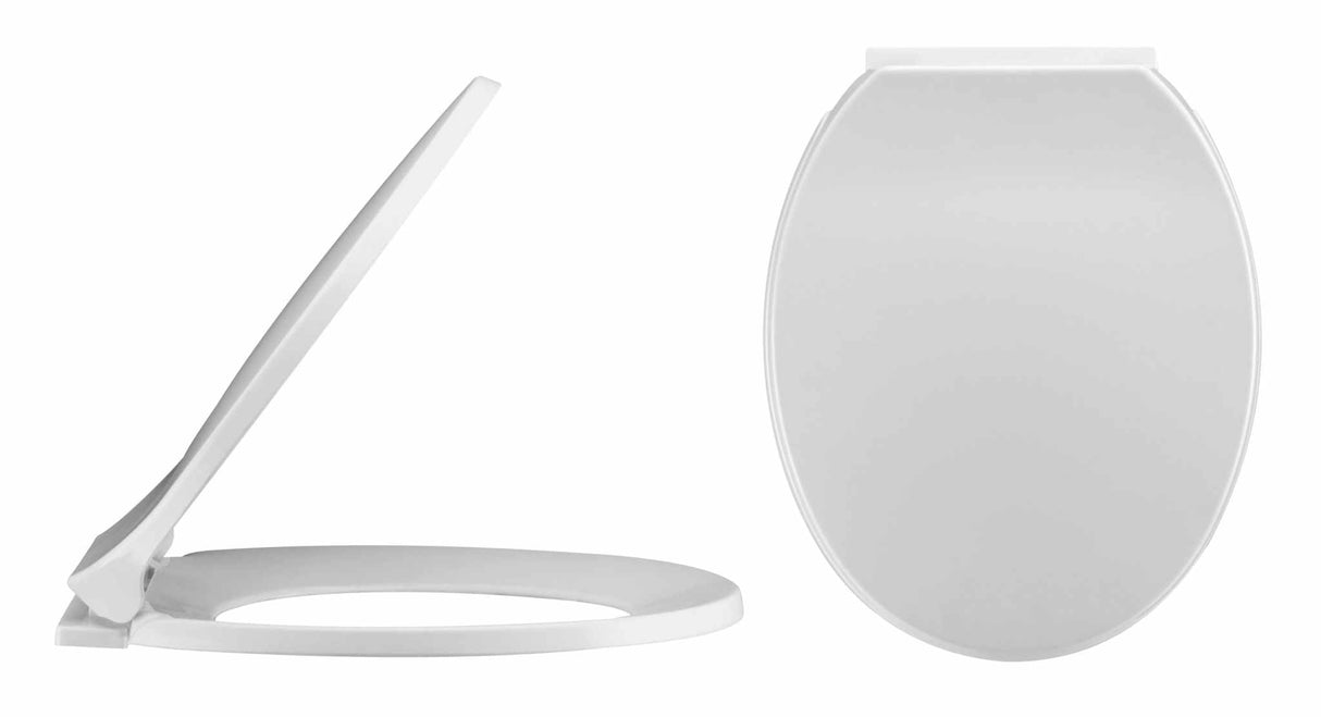 Nuie White Contemporary Soft Close Toilet Seat - NTS010