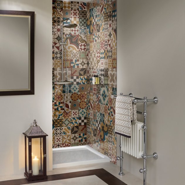 Nuance Acrylic Casablanca Classic Wall Panel 2420mm High X 1220mm Wide - Gloss - 812072 - TAP 'N' SHOWER