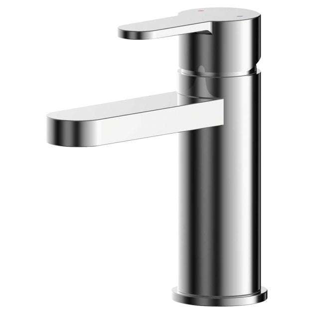 Nuie Arvan Push Button Waste Mini Mono Basin Mixer Tap - Chrome - ARV315 - TAP 'N' SHOWER
