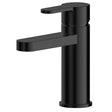 Nuie Arvan Push Button Waste Mono Basin Mixer Tap - Matt Black - ARV405