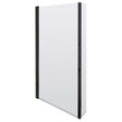 Nuie Pacific Fixed Return Panel with Square Bath Screen 1430mm Height x 808mm Wide - Matt Black - NSBS7BP