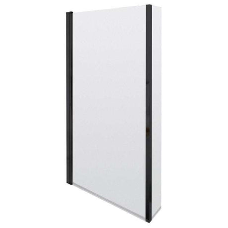 Nuie Pacific Fixed Return Panel with Square Bath Screen 1430mm Height x 808mm Wide - Matt Black - NSBS7BP