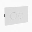 Nuie Pneumatic Dual Flush Plate - Matt White - MDPP06R - TAP 'N' SHOWER