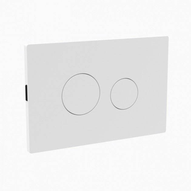 Nuie Pneumatic Dual Flush Plate - Matt White - MDPP06R - TAP 'N' SHOWER