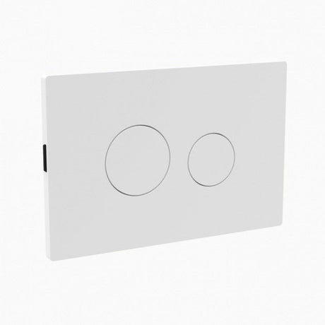 Nuie Pneumatic Dual Flush Plate - Matt White - MDPP06R - TAP 'N' SHOWER