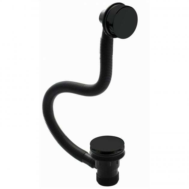 Nuie Click Clack Easyclean Removable Grid Bath Waste - Matt Black - E427