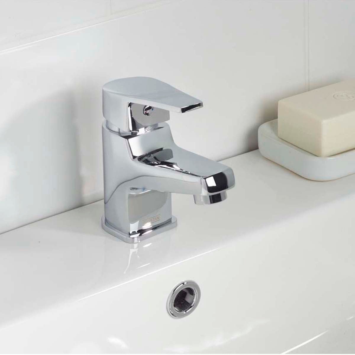 Bristan Niva Basin Mixer Tap with Waste - Chrome - NVA BAS C - TAP 'N' SHOWER