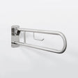 Nymas NymaPRO Lift and Lock Hinged Grab Rail with Roll Holder 800mm Length - Satin - 211480/SS