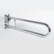 Nymas NymaPRO Stainless Steel Lift and Lock Hinged Grab Rail 800mm Length - Polished - 211880/SP
