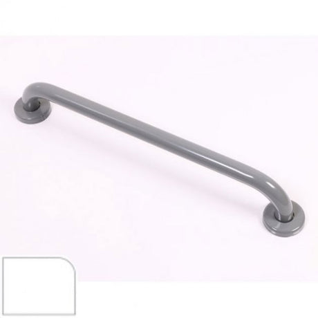 Nymas NymaPRO Round Flange Steel Grab Rail 600mm Length - White - G2435C/WH