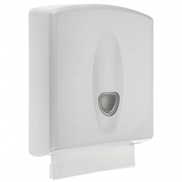Nymas Nyma PRO Plastic Paper Towel Dispenser - White - 141001/WH - TAP 'N' SHOWER