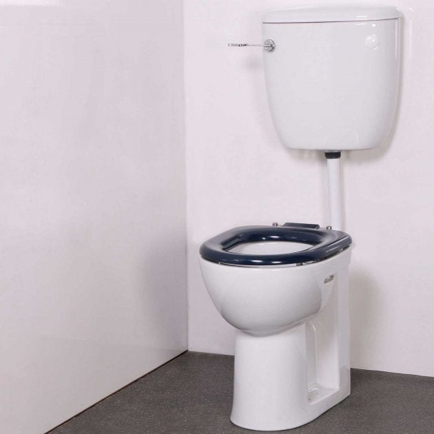 Nymas Nyma PRO Doc M Low Level Toilet Ware Set - Dark Blue Ring Seat - LLWARESET/DB