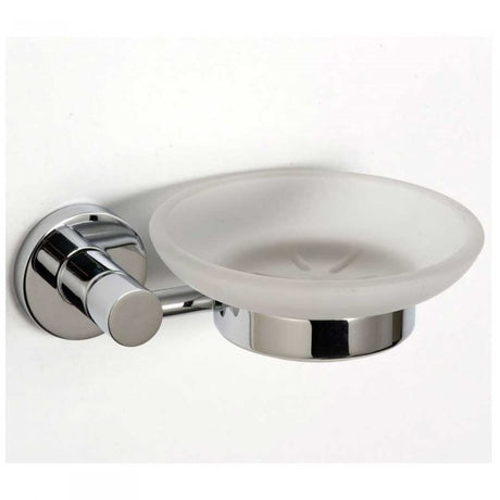 Nymas NymaSTYLE Brass Soap Dish Holder with Dish - Polished Chrome - 343008/CP