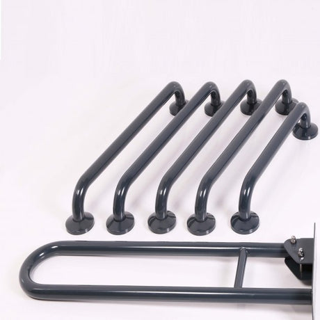 Nymas NymaCARE Concealed Fixings Grab Rails for Doc M Toilet Pack - Dark Grey - 230003/DG
