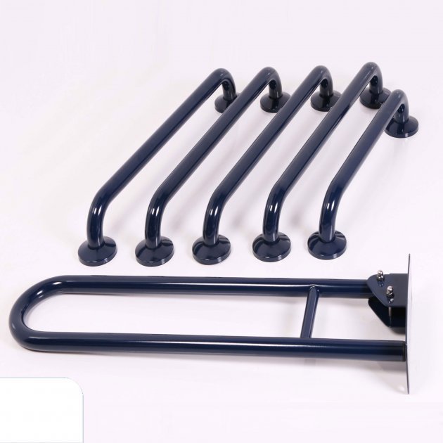 Nymas NymaCARE Concealed Fixings Grab Rails for Doc M Toilet Pack - White - 230003/WH - TAP 'N' SHOWER