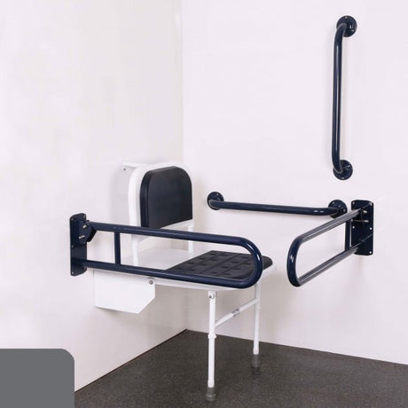 Nymas NymaPRO Doc M Changing Room Pack with Concealed Fixings - Dark Grey Grab Rails - 230401/DG